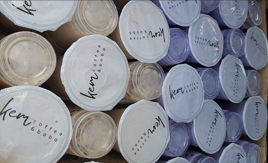 different catering drinks